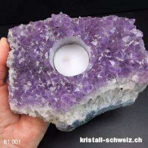 Windlicht Amethyst aus Brasilien. Unikat 1'350 Gramm