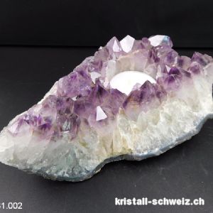 Windlicht Amethyst Brazil. Unikat 869 Gramm