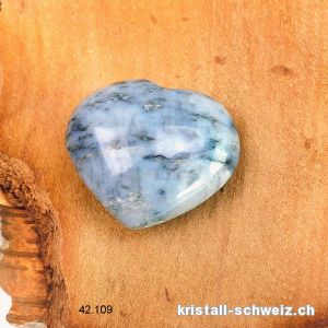 Herz Chalcedon aus Madagaskar, Br. 3,5 - 4 cm. Sonderangebot