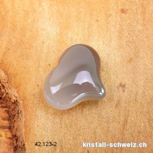 Herz Achat natur 2,5 x 2 cm