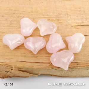 Herz Rosenquarz 2,5 x 2 cm