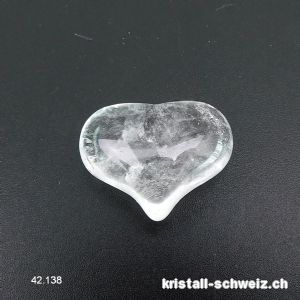 Herz Bergkristall 2,5 x 2 cm