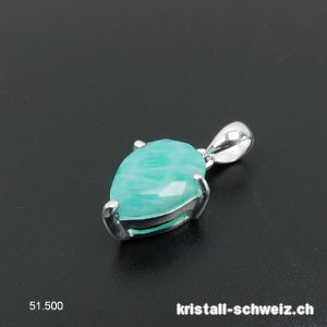 Anhänger Amazonit facettiert aus 925er Silber