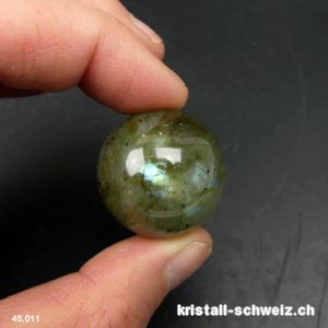 Kugel Labradorit Ø 2,6 cm. Unikat