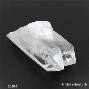 Bergkristall rohe Doppelspitze 5 cm. Einzelstück