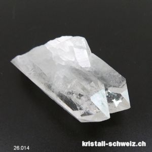 Bergkristall rohe Doppelspitze 5 cm. Einzelstück