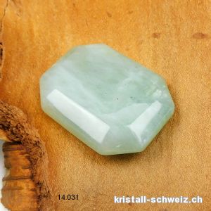 Jade Serpentin grün, Antistress Eckstein 4 x 3 cm