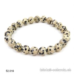 Armband Jaspis Dalmatiner 8,5 mm / 19 cm