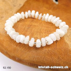 Armband Mondstein creme 8 - 10 mm / 17 - 17,5 cm. Grösse S