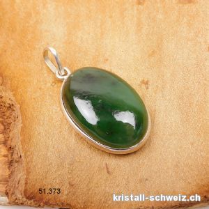 Anhänger Nephrit Jade aus 925 Silber. Unikat