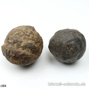 Moqui Marbles Paar 4,5 und 4 cm. Unikat 159 Gramm/Paar