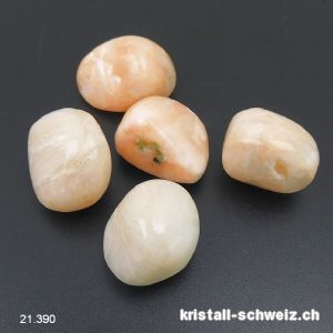 Stilbit irisierende beige-rosa 2 - 2,5 cm / 7 bis 8 Gramm. Größe M