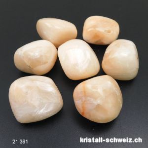 Stilbit irisierende beige-rosa 2,5 - 3 cm / 13 bis 16 Gramm. Größe XL