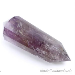 Vogel Amethyst Doppelender 12 Facetten, 10 x 3,5 cm. Einzelstück