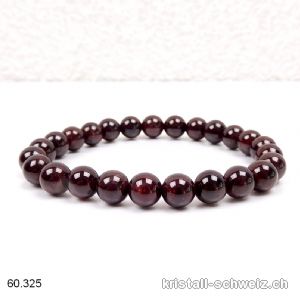 Armband Granat Almandin 7,5 - 8 mm / 18,5 cm. A-Qual.