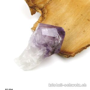 Amethyst mit Goethit Rohspitze aus Brasilien 7,2 cm. Unikat