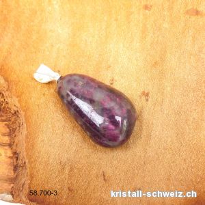 Anhänger Turmalin rosa - Granit an 925 Silberöse. Einzelstück