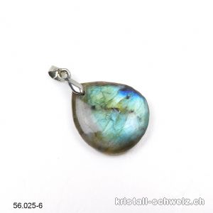 Anhänger Labradorit mit Metallclip. Unikat. Sonderangebot