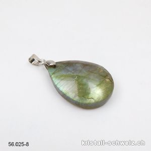 Anhänger Labradorit mit Metallclip. Unikat. Sonderangebot