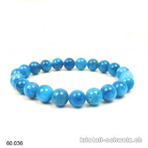 Armband Apatit blau 8 - 8,5 mm / 17,5 cm. Grösse S