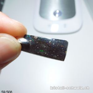 Anhänger Opal schwarz aus Honduras an Silberöse. Einzelstück