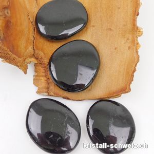 Turmalin schwarz flach 4,5-5 cm/37 bis 42 Gr. XXL