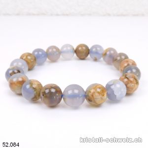 Armband Chalcedon breckzie 10 mm / 18 cm. A-Qual.