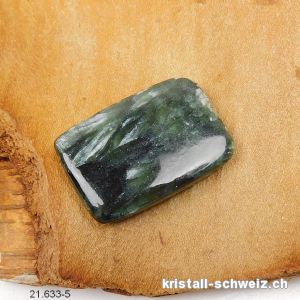 Seraphinit aus Siberien, Kantenstein 3,3 x 2,2 x D. 0,6 cm. Einzelstück