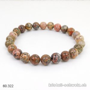 Armband Jaspis - Leopardenjaspis 8 mm / 20 cm