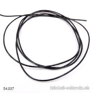 Lederband Schwarz 1 mm / 1 Meter