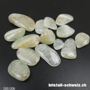 14 x Prehnit hellgrau aus Mali. Einzelcharge 50 Gr.