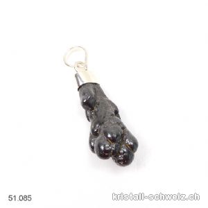 Anhänger Psilomelan aus Deutschland aus 925 Silber. Einzelstück