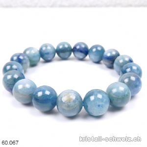 Armband Cyanit - Kyanit hellblau (Disthen) 11-12 mm, elastisch 19 cm