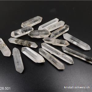Bergkristall Doppelender roh 3 - 4 cm/3,5 - 4,5 Gramm