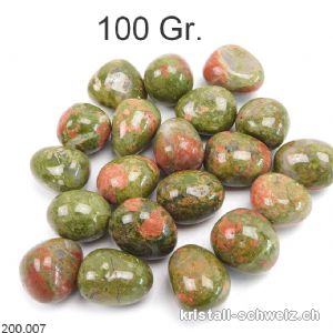 Unakit, Trommelsteine S. Los 100 Gr. 