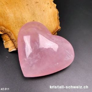 Herz Rosenquarz aus Brasilien 7,7 cm. Einzelstück 187 Gramm