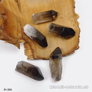 Rauchquarz rohe Spitze 4 bis 5 cm, 14 bis 18 Gr.