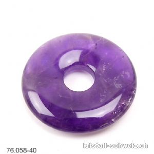 Amethyst, Donut 4 cm. A-Qual.