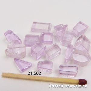 Kunzit Flieder Farbe 0,9 - 1,2 cm. Grösse XS. A-Qual.