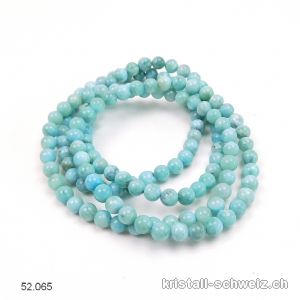 Armband Larimar blau-grün 5,5 - 6 mm / 19 cm. Gr. L