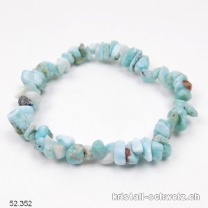 Armband Larimar Splitter, elastisch ca. 19 cm