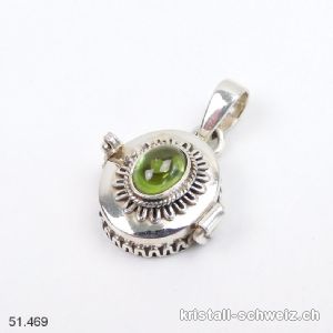 Anhänger Peridot - Olivin SECRET aus 925 Silber. Einzelstück