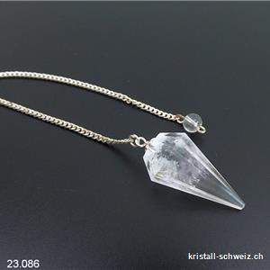 Pendel Bergkristall 3 - 3,5 cm, 12 Facetten
