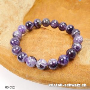 Armband Amethyst Chevron 10 mm / 19,5 cm