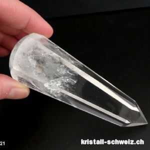 Massage-Stab hexagonal Bergkristall Regenerator 10,3 x 3,2 cm. Unikat