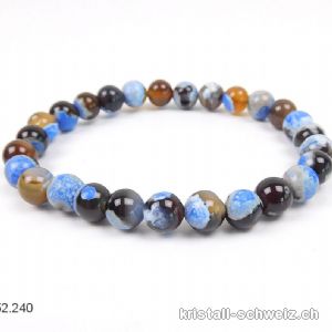 Armband Achat - EARTH 8 mm / 21 cm