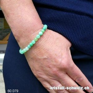 Armband Chrysopras 6-7 mm / 17,5-18 cm