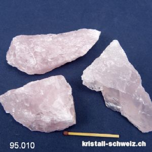 Rosenquarz roh 90 bis 100 Gramm