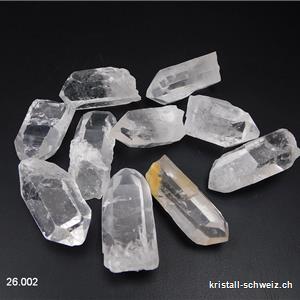 Bergkristall rohe Spitze 4 bis 4,5 cm, 13 - 16 Gramm