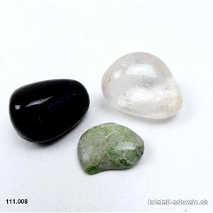 Wassersteine SCHUTZ, 3 Elixier-Edelsteine